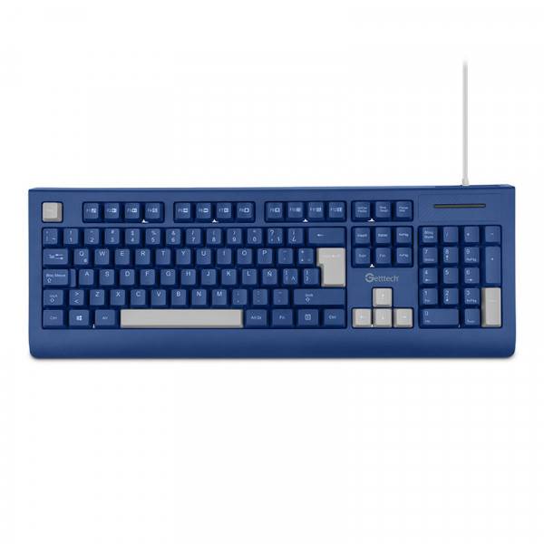 Teclado Getttech GGK-ESMWR-02-BL Azul - Inalámbrico y Ergonómico