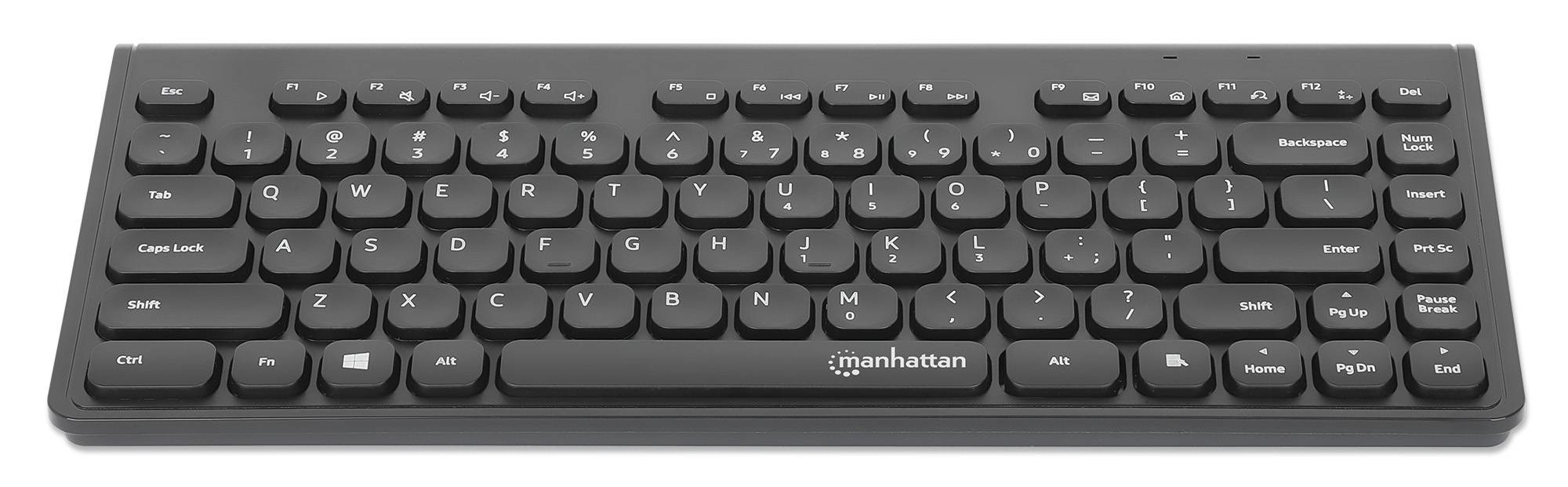Teclado Mini Inalámbrico Manhattan 180764 Negro - Compacto y Portátil Imagen principal del producto