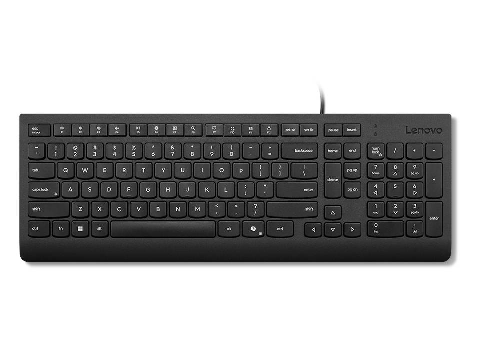 Teclado Lenovo 4Y41R64657 Essential con Cable - Español LA Negro