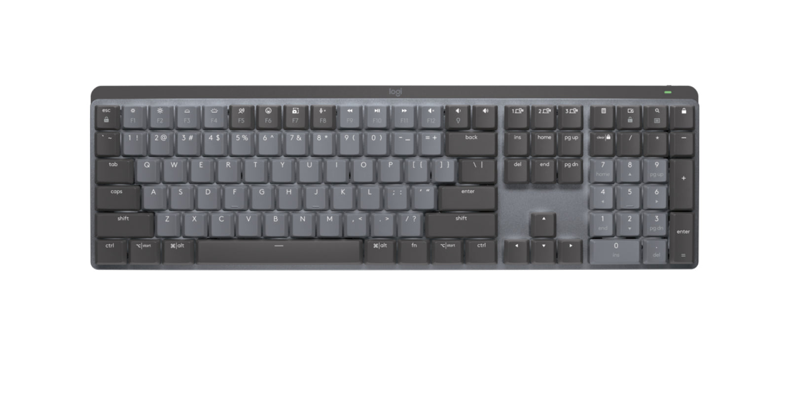 Teclado Logitech MX Mechanical - Mecánico Inalámbrico, Negro Imagen principal del producto