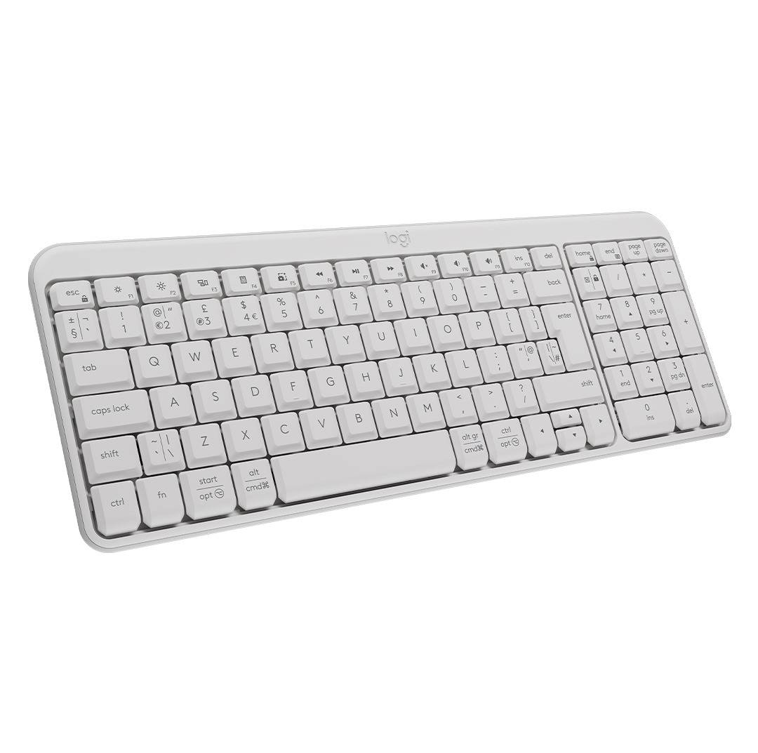 Teclado Logitech K250 - Inalámbrico Blanco, Compacto y Silencioso Imagen principal del producto