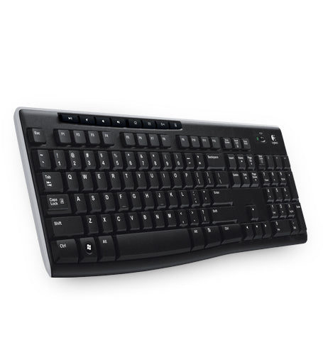 Teclado Inalámbrico Logitech K270 - RF 2.4GHz, Silencioso, Negro