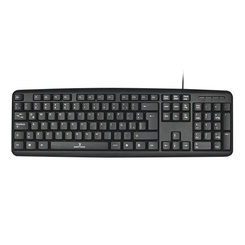 Teclado PERFECT CHOICE PC-201038 USB QWERTY - Alámbrico Universal Negro