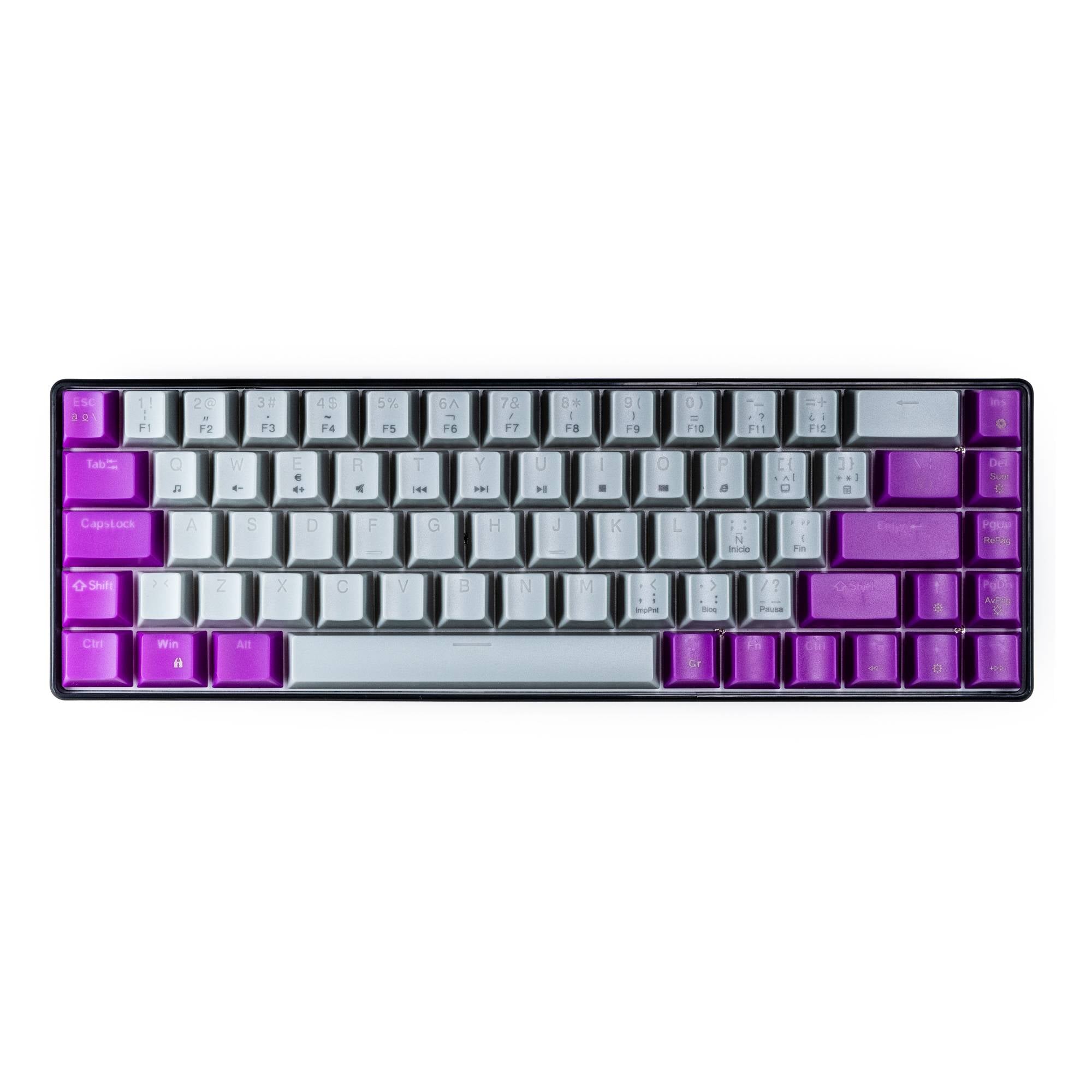 Teclado Mecánico Naceb 60 NA-0963G - Teclas Intercambiables