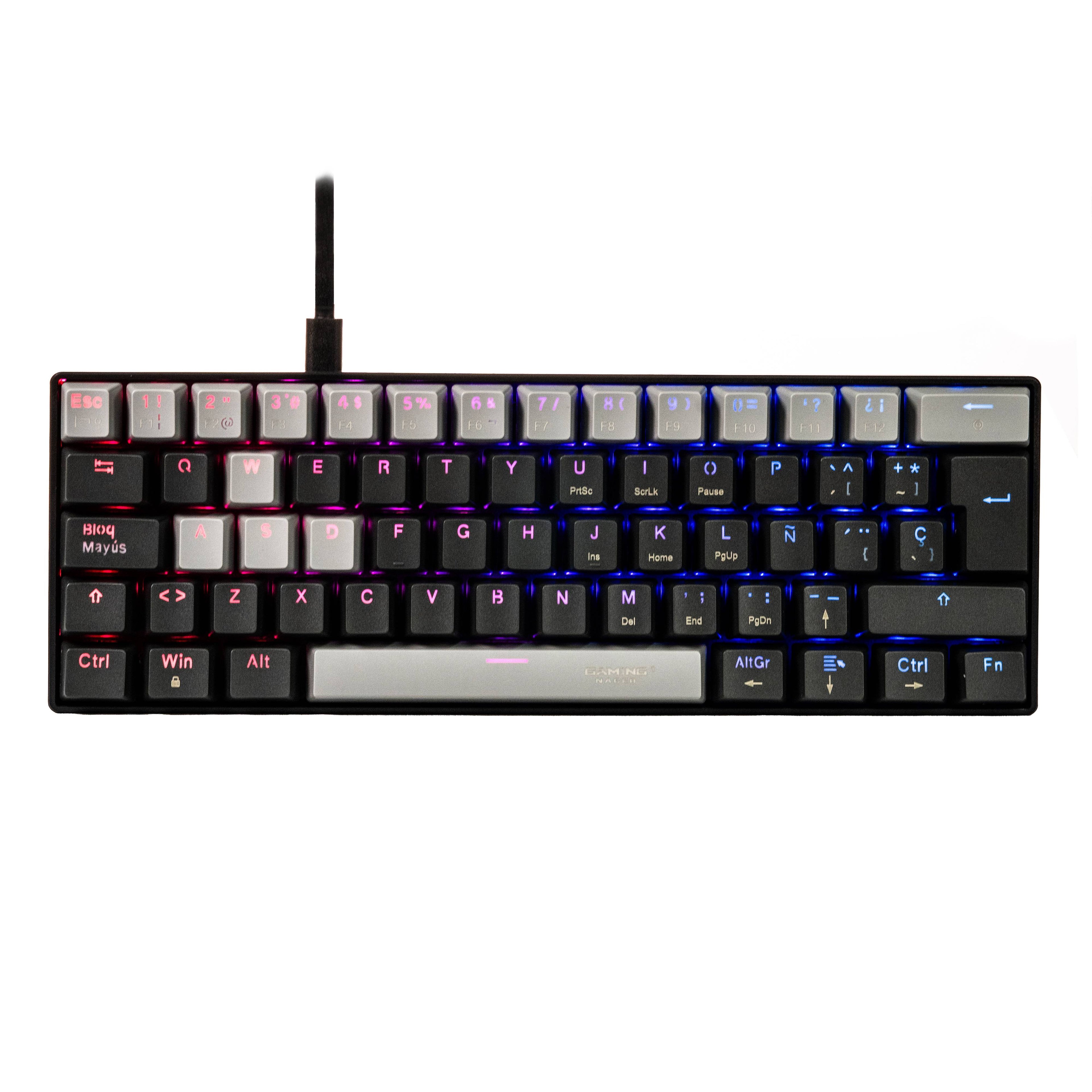 Teclado Mecánico Gamer 60 Naceb NA-0968 - Compacto y Profesional