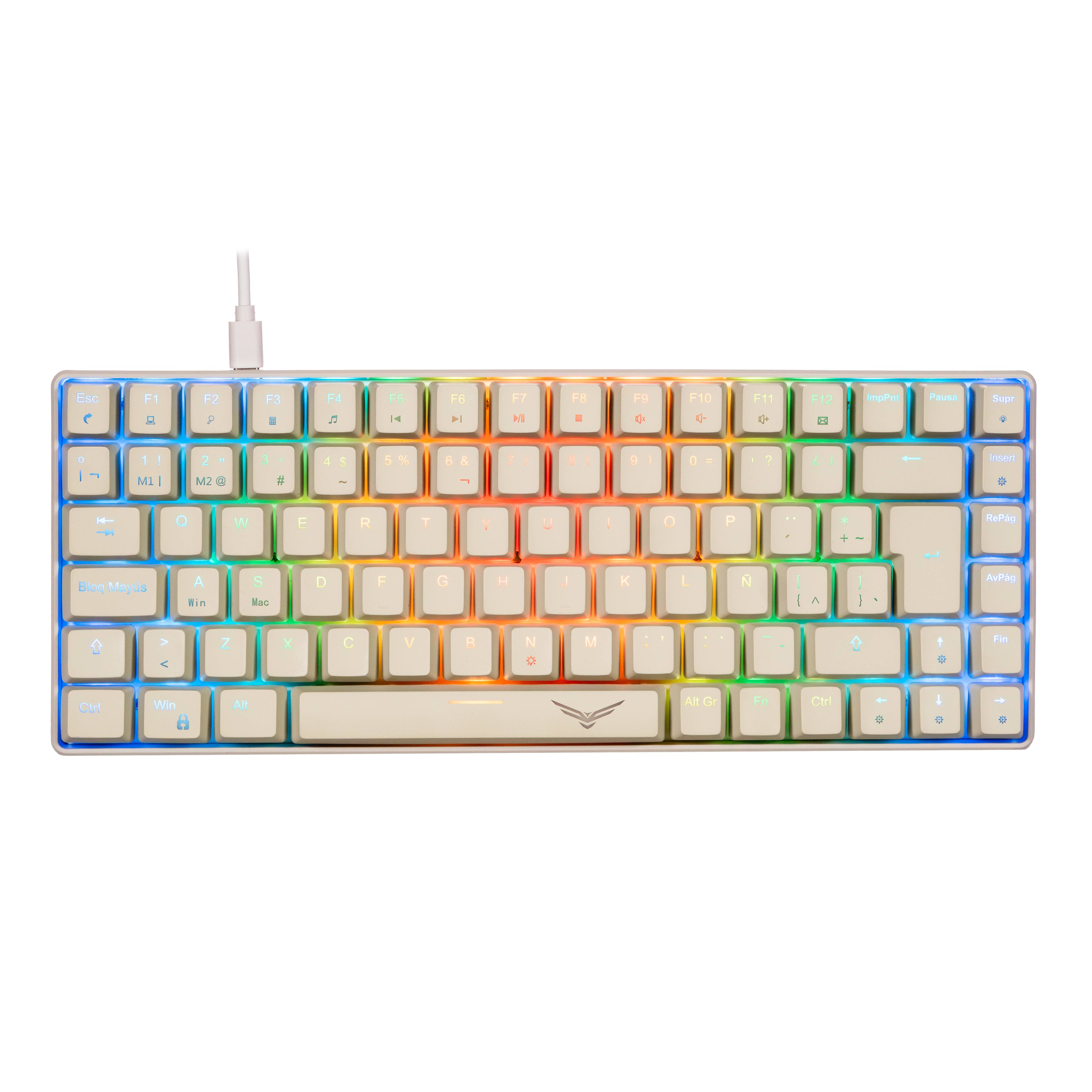 Teclado Mecánico Gaming Naceb NA-0970 - 84 Teclas RGB Compacto Gray Imagen principal del producto