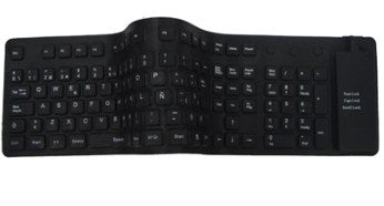 Teclado Flexible BROBOTIX 801935 - USB, Negro, Notebook/PC