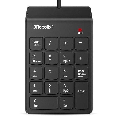 Teclado Numérico USB Brobotix 963234 - Compacto y Portátil Imagen principal del producto