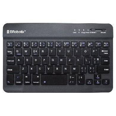 Teclado Bluetooth BROBOTIX 6006436 - Inalámbrico Portátil, Batería 72h