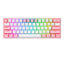 Teclado Mecánico Redragon Fizz Pro White/Pink - Diseño Blanco y Rosa