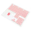 Keycaps Redragon Sacarab Pink - Rosa para Teclado Gaming