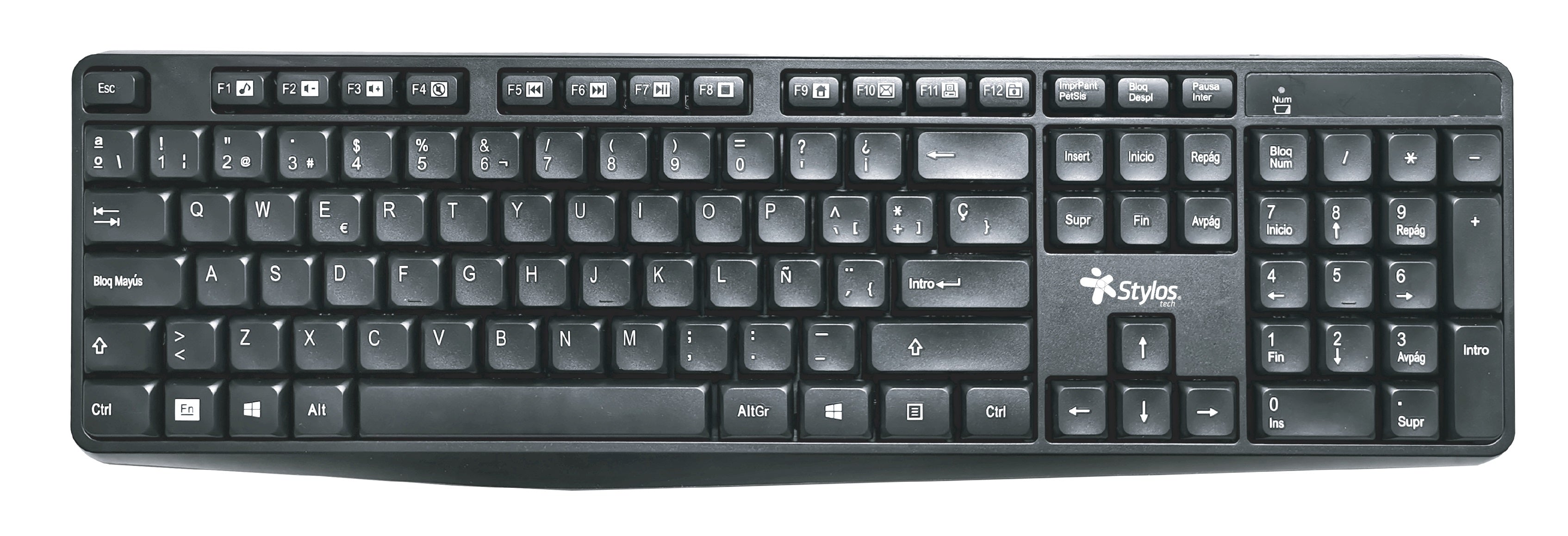 Teclado Inalámbrico Stylos STPTEC4B - Diseño Compacto y Inalámbrico Imagen principal del producto