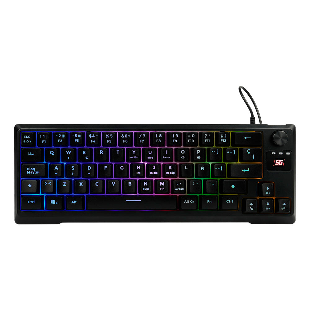 Teclado Gamer Vorago KB-506 TKL 65% - RGB, Anti Ghosting, USB Imagen principal del producto