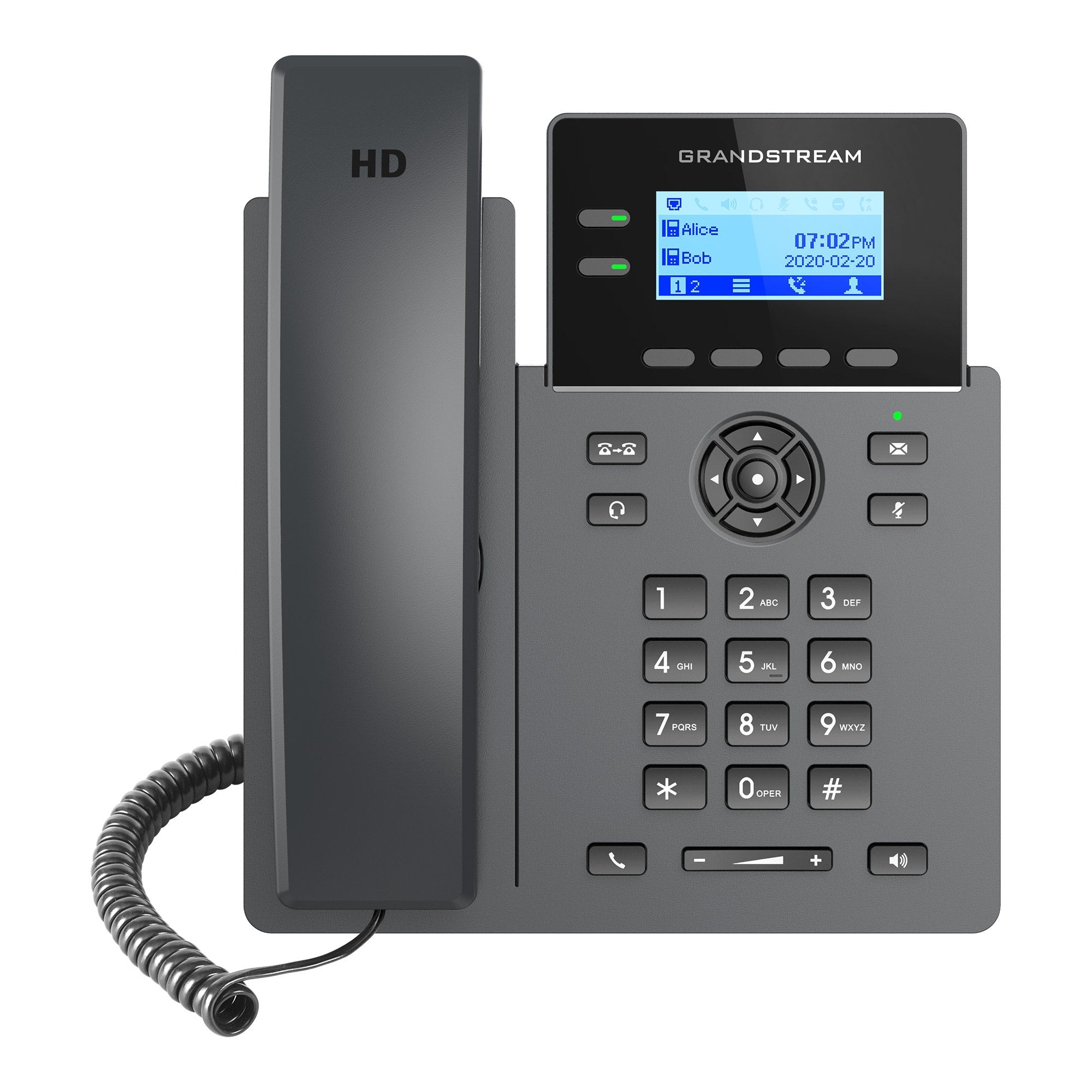 Teléfono IP Grandstream GRP2602 - 2 líneas, 4 cuentas SIP, conferencia 5 vías