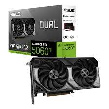 Tarjeta de Video ASUS DUAL-RTX5060TI-O16G 16GB GDDR7 - Rendimiento Gaming Imagen principal del producto