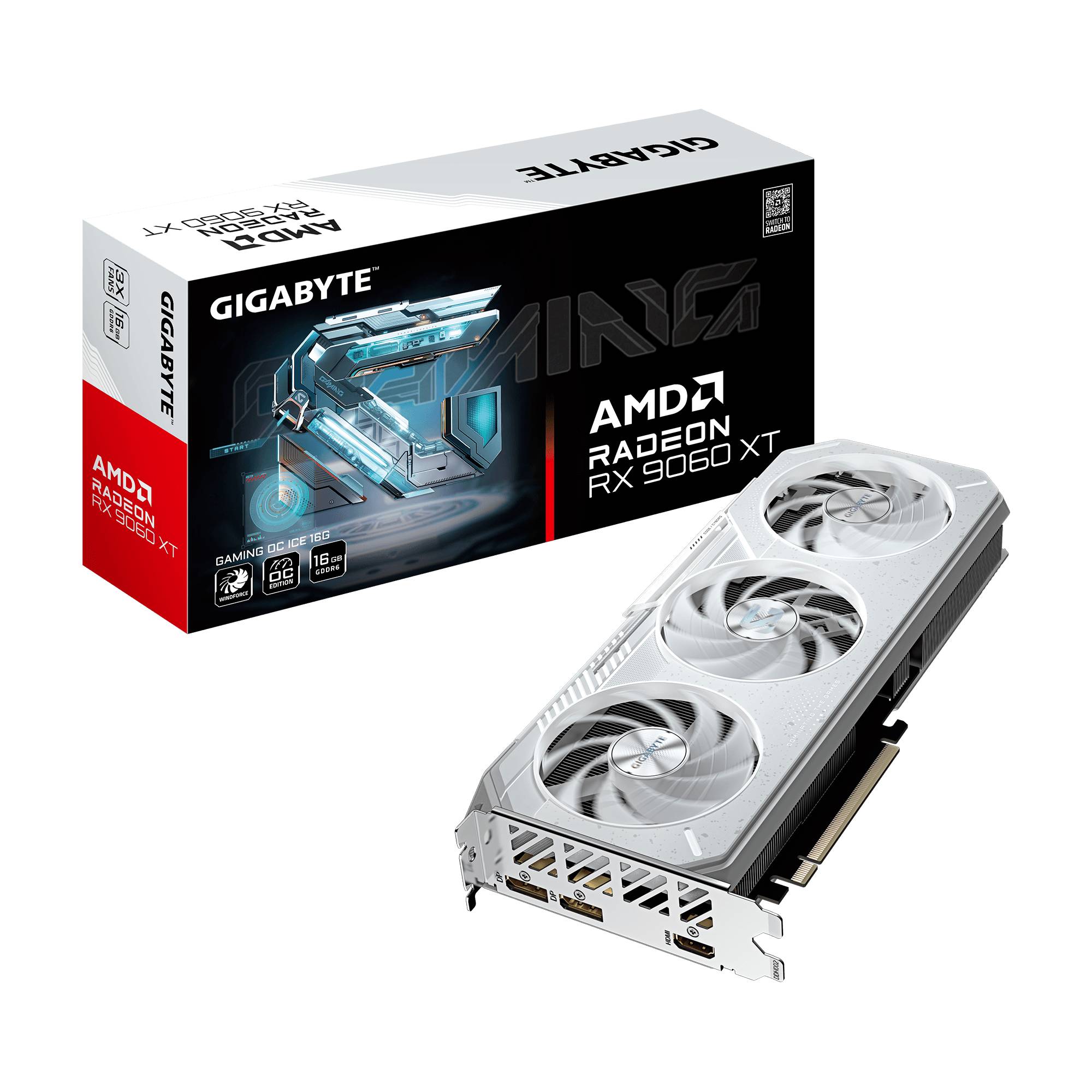 Tarjeta de Video Gigabyte ATX GV-R906XTGAMING OC ICE - 16GB GDDR6 PCI-E 5.0 Imagen principal del producto