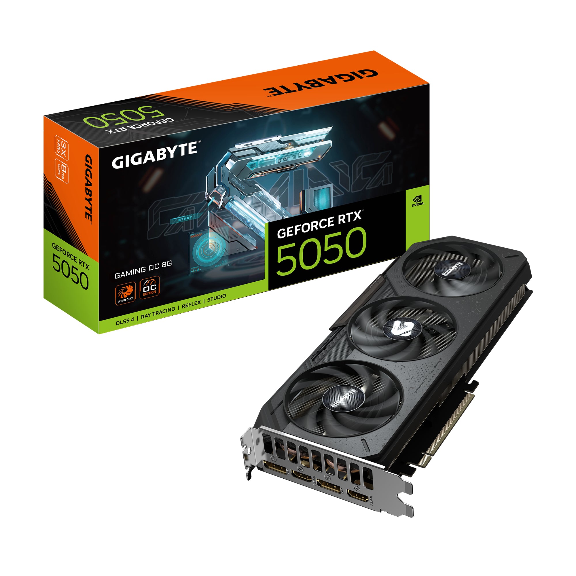 Tarjeta de Video Gigabyte RTX 5050 Gaming OC 8GB GDDR6 PCI-E 5.0