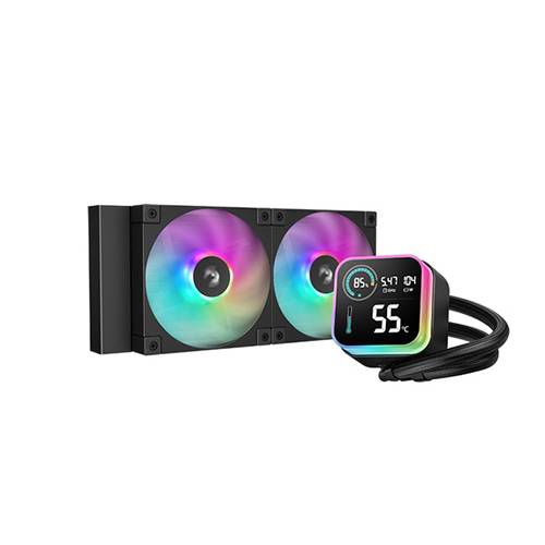 Enfriamiento Líquido DeepCool LQ240 ARGB - 240mm, 600-2400 RPM Negro