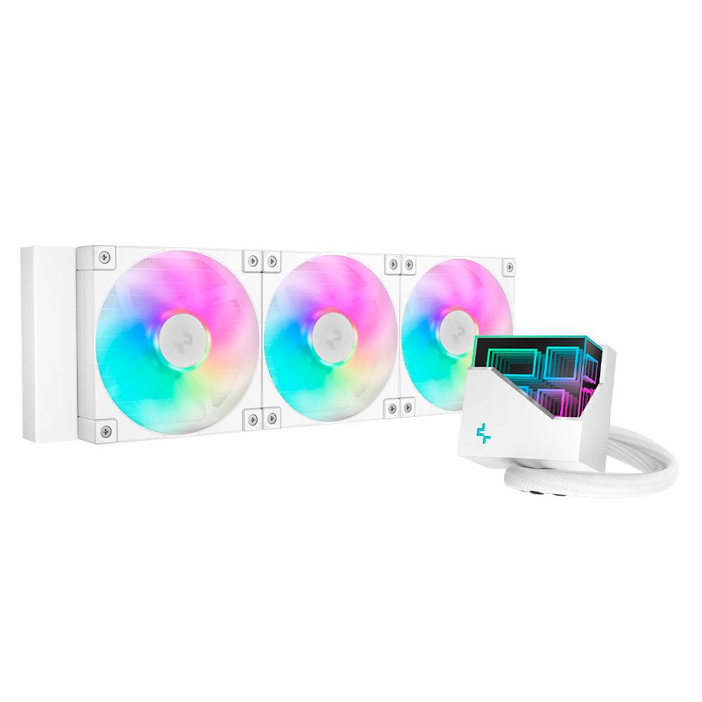 Enfriador Líquido DeepCool LT360 ARGB 360mm - 3 Ventiladores 120mm Blancos Imagen principal del producto