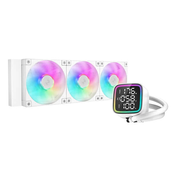 Enfriamiento Líquido DeepCool LD360 WH - 360mm ARGB, LGA1700/AM4/AM5 Imagen principal del producto