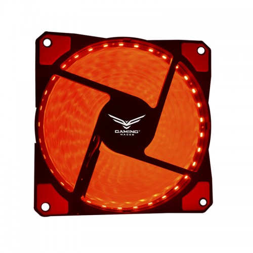 Ventilador Naceb Gaming NA-0919R 120mm - 1200 RPM, Negro/Rojo