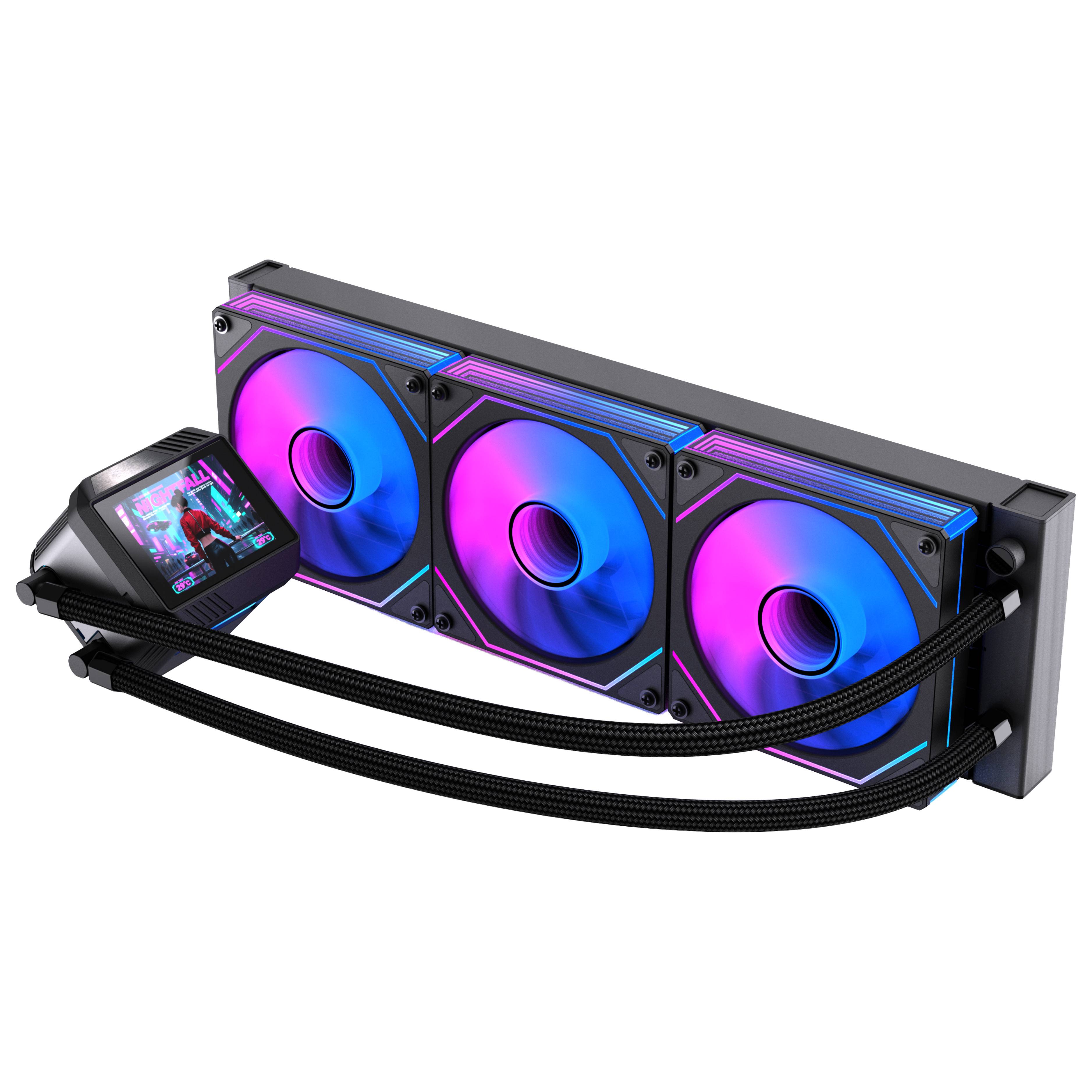 Enfriamiento Líquido Naceb Boreal 360MM - Pantalla LCD 2.8" ARGB Negro Imagen principal del producto