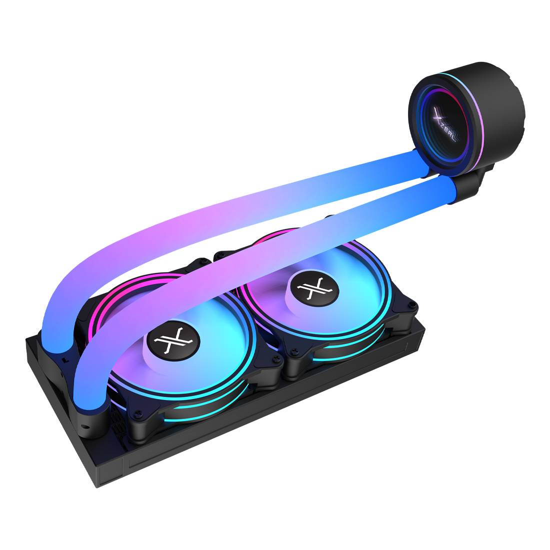 Enfriamiento Líquido Xzeal XZ413 240mm - 2 Ventiladores 120mm ARGB PWM Imagen principal del producto
