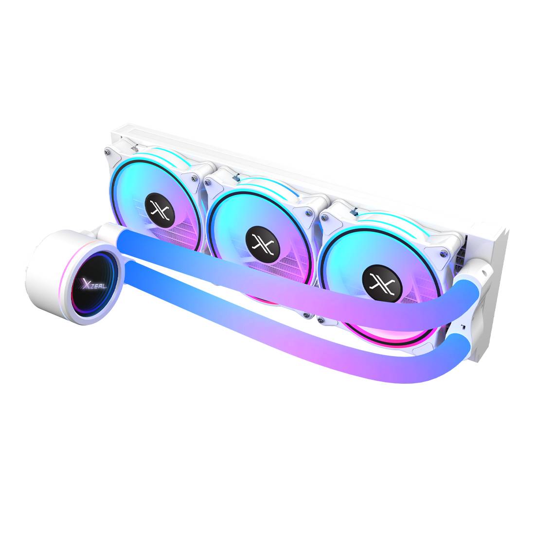 Enfriamiento Líquido Xzeal 360mm XZCO414W - 3 Ventiladores ARGB PWM Imagen principal del producto