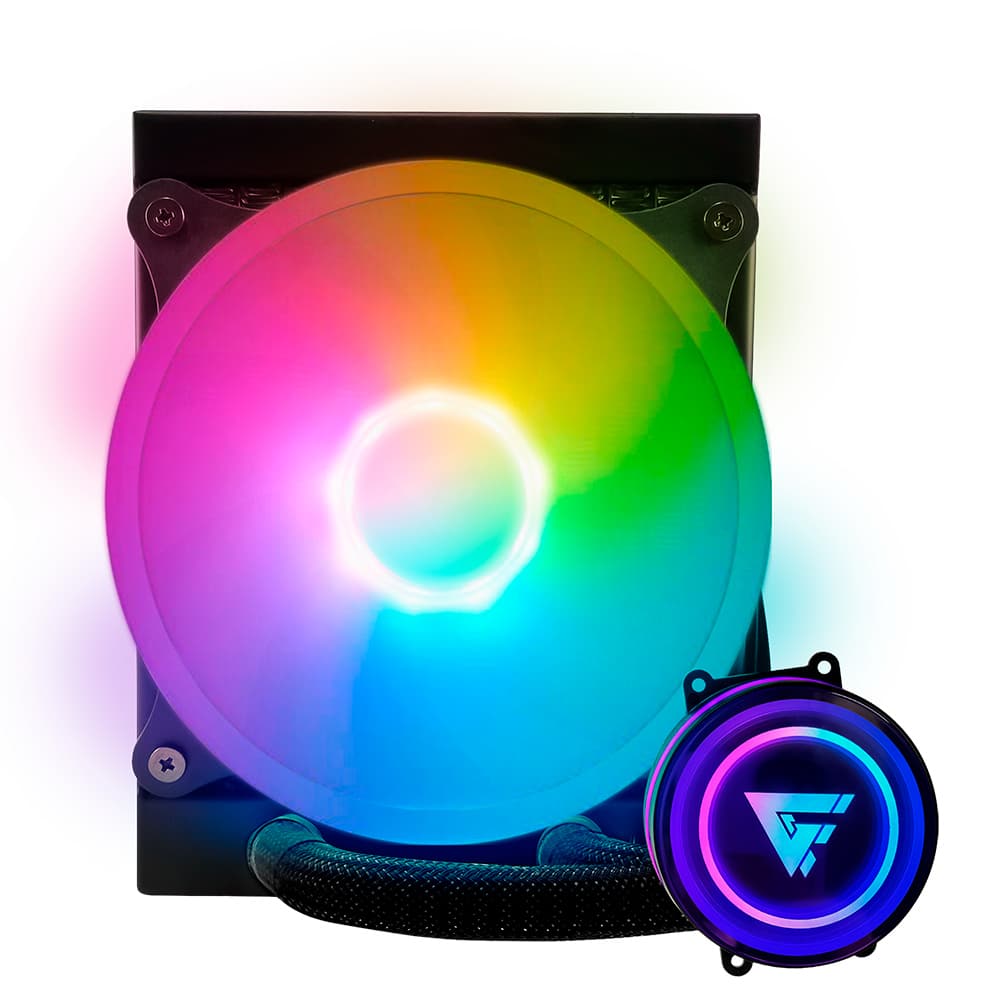 Enfriamiento Líquido Game Factor LQG501 120MM - RGB, TDP 150W, Negro
