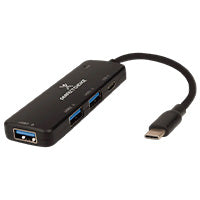 Adaptador Hub USB 2.0 PERFECT CHOICE PC-171652 Tipo C - 4 Puertos, 5 Gbps