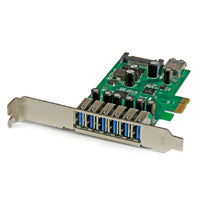 Tarjeta PCI Express StarTech 7 Puertos USB 3.0 - Perfil Bajo y Completo Imagen principal del producto