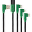 Cable 3 en 1 HUNE Hiedra Sustentable - Micro USB, Tipo C, Lightning, 1.2M Trenzado