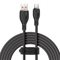 Cable USB a Tipo C Baseus 2 Metros 100W 6A - Carga Rápida Negro Imagen principal del producto