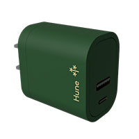 Cargador de Pared HUNE Huron 18W - Doble Puerto USB-A y Tipo C, Carga Simultánea Imagen principal del producto