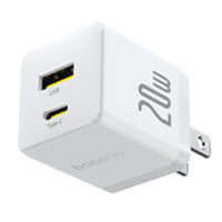 Cargador de Pared Baseus 20W Dual Puerto - USB-C y USB-A, Carga Rápida Imagen principal del producto