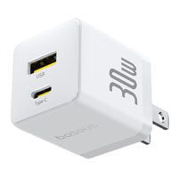 Cargador de Pared Baseus P1011160B213-00 - 30W, 2 Puertos USB-C y USB-A Imagen principal del producto