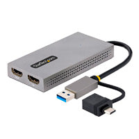 Adaptador USB 3.0 a HDMI Doble StarTech 107B - Dual HDMI 4K 30Hz