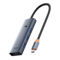 Hub USB Tipo C Baseus B0005280B811-08 - 4 Puertos USB 3.0, 5V