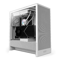 Gabinete NZXT H5 Flow Blanco - Vidrio Templado, USB Tipo C, 2 Ventiladores Imagen principal del producto