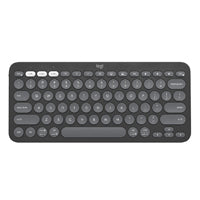Teclado Logitech Pebble Keys 2 K380S - Inalámbrico Bluetooth, Easy-Switch, Grafito