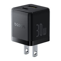 Cargador de Pared Baseus 30W - 2 Puertos USB-C y USB-A, Carga Rápida Imagen principal del producto