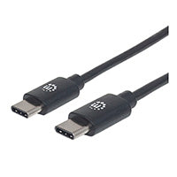 Cable USB-C Manhattan 354868 - 0.5m, USB 2.0, 60W, Negro Imagen principal del producto