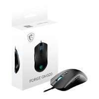 Mouse MSI FORGE GM320 Óptico Cableado - RGB, 12800 DPI, Gamer