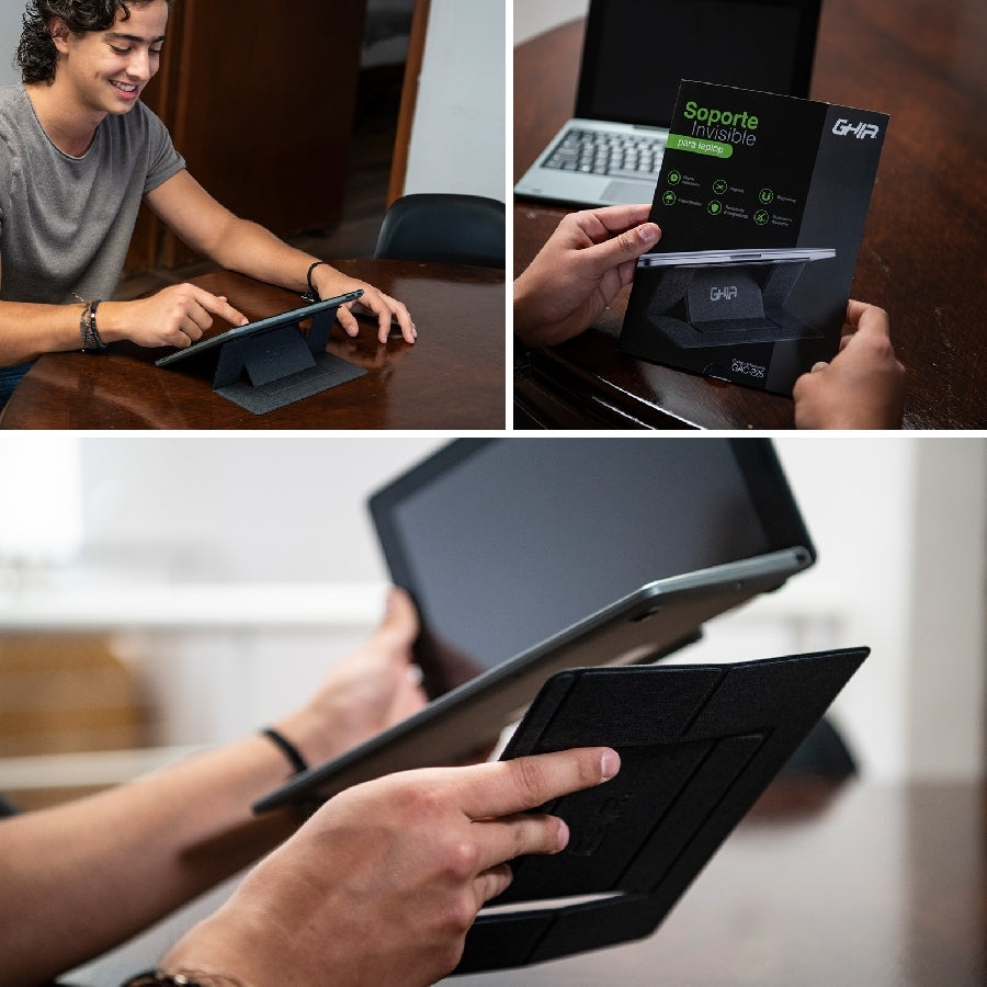 Base Ajustable Ghia GAC-225 para Laptop hasta 15.6" - Práctica y Delgada Imagen principal del producto