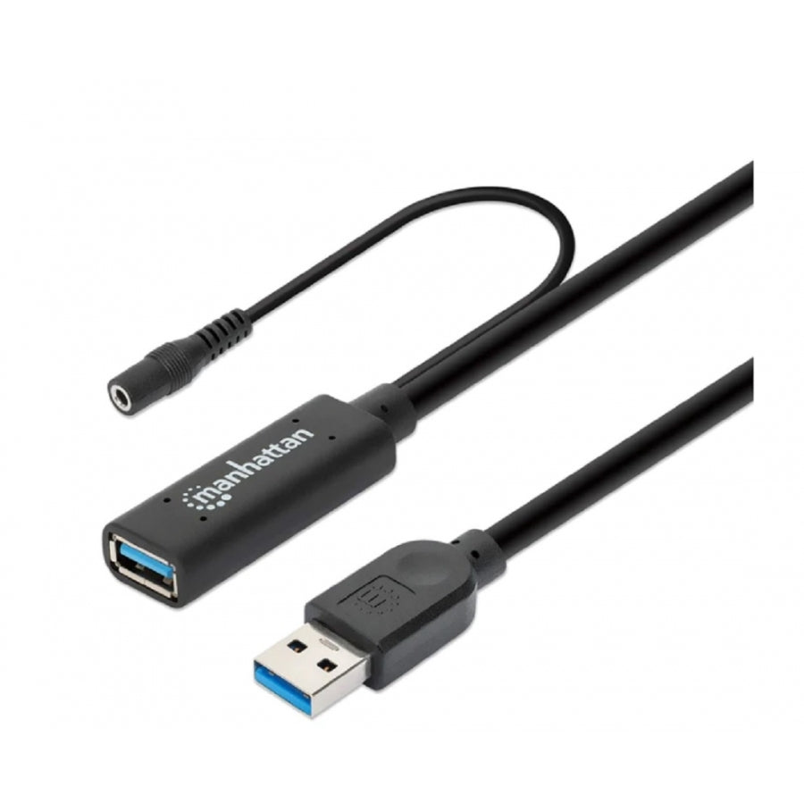 Cable USB Extensión Activa Manhattan 153768 - 15M, USB 3.2, Repetidor