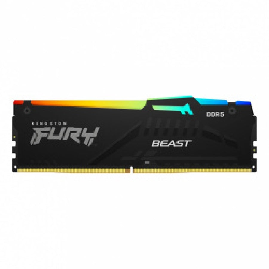 Memoria RAM Kingston FURY Beast DDR5 32GB 5600MT/s - XMP RGB, Disipador de Calor Imagen principal del producto