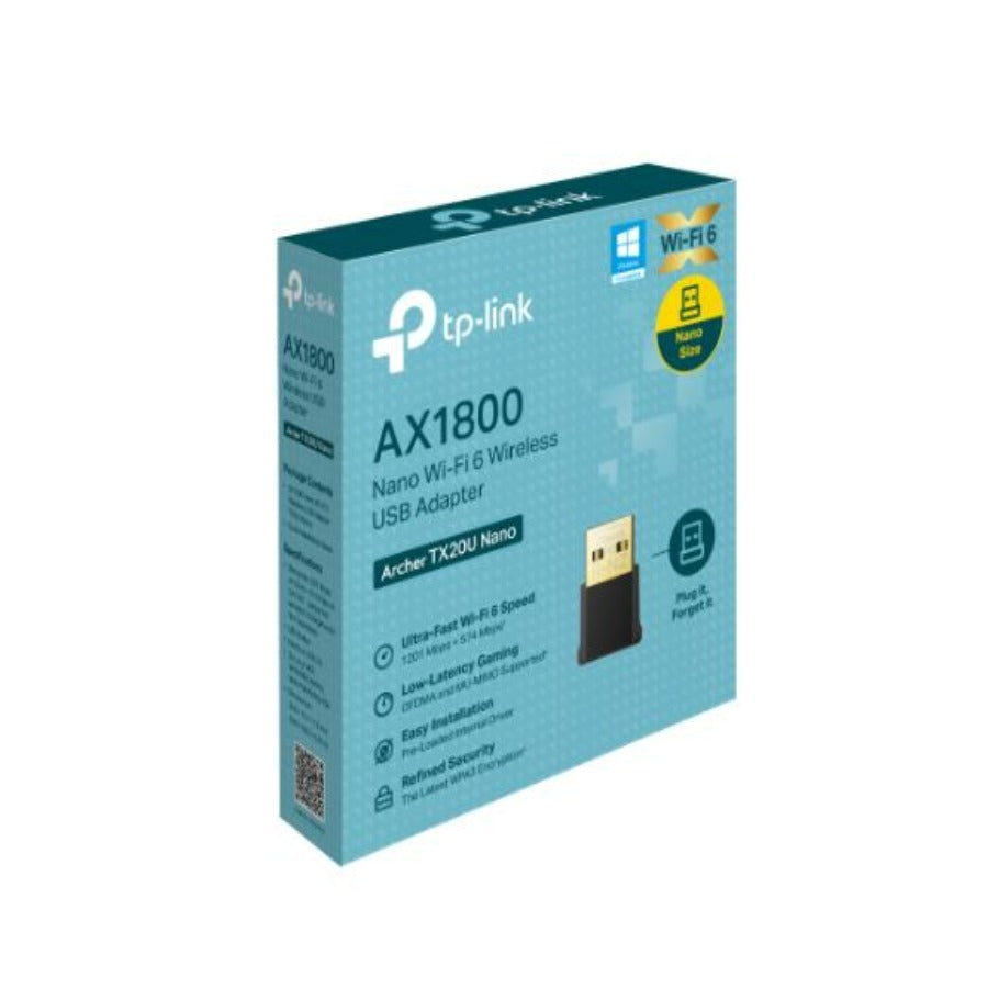 Adaptador USB TP-Link Archer TX20U Nano - WiFi 6 AX1800 Dual Band Imagen principal del producto