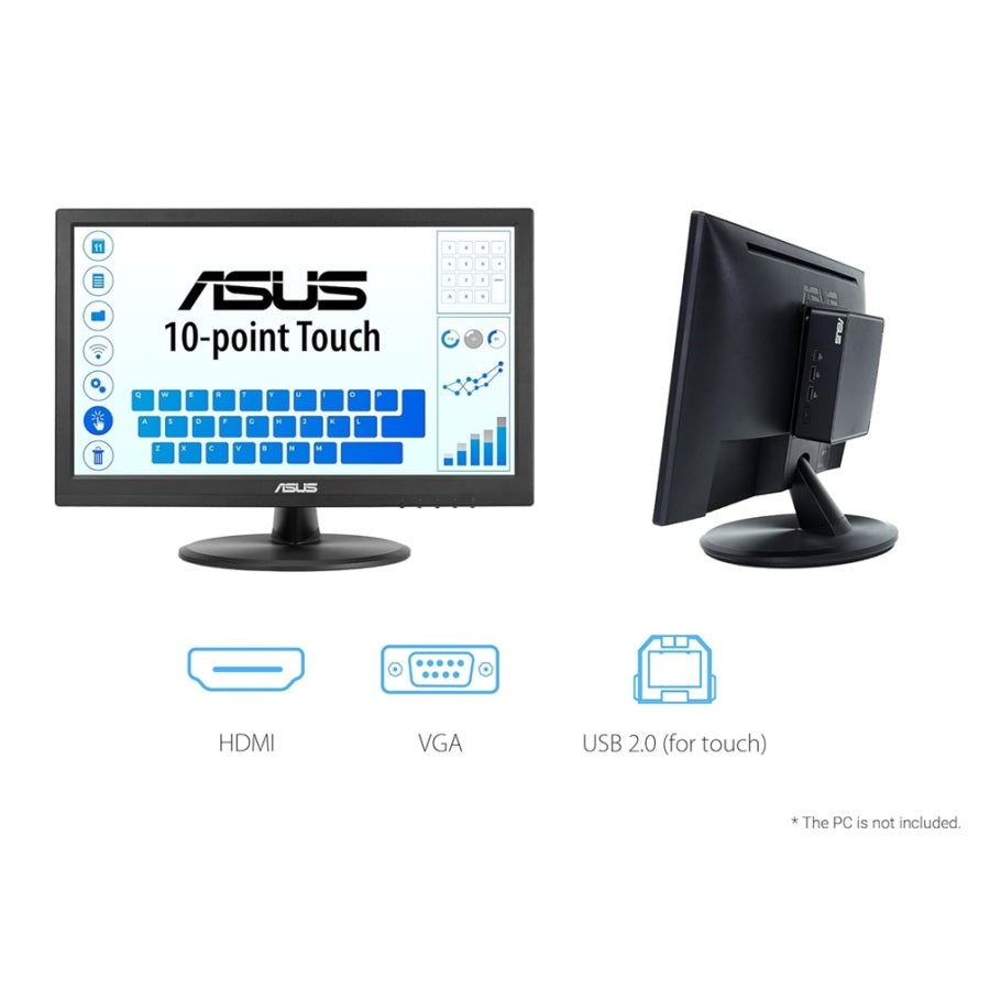 Monitor Touch ASUS VT169HE 15.6 pulgadas Full HD - Pantalla táctil PCAP
