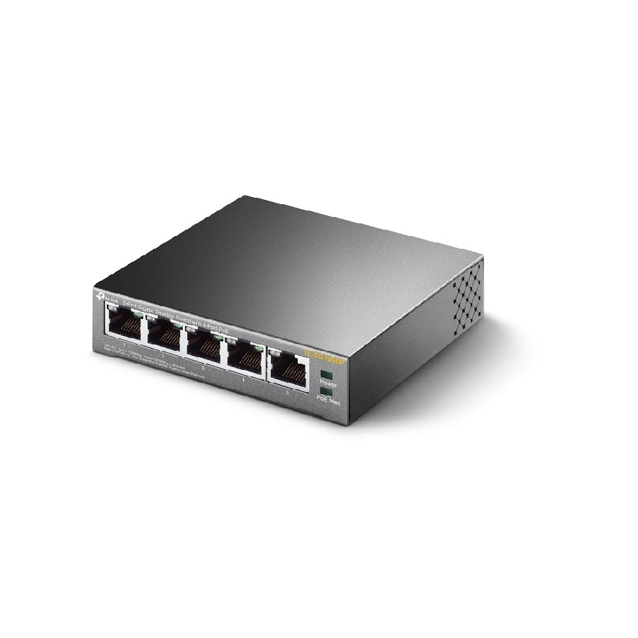 Switch TP-Link TL-SG1005P 5 Puertos Gigabit - Con 4 Puertos PoE