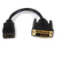 Cable Adaptador HDMI a DVI-D StarTech 20cm - Convertidor de Video Pasivo